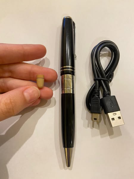 Bolígrafo Bluetooth con Micrófono + Pinganillo (Nano Auricular)